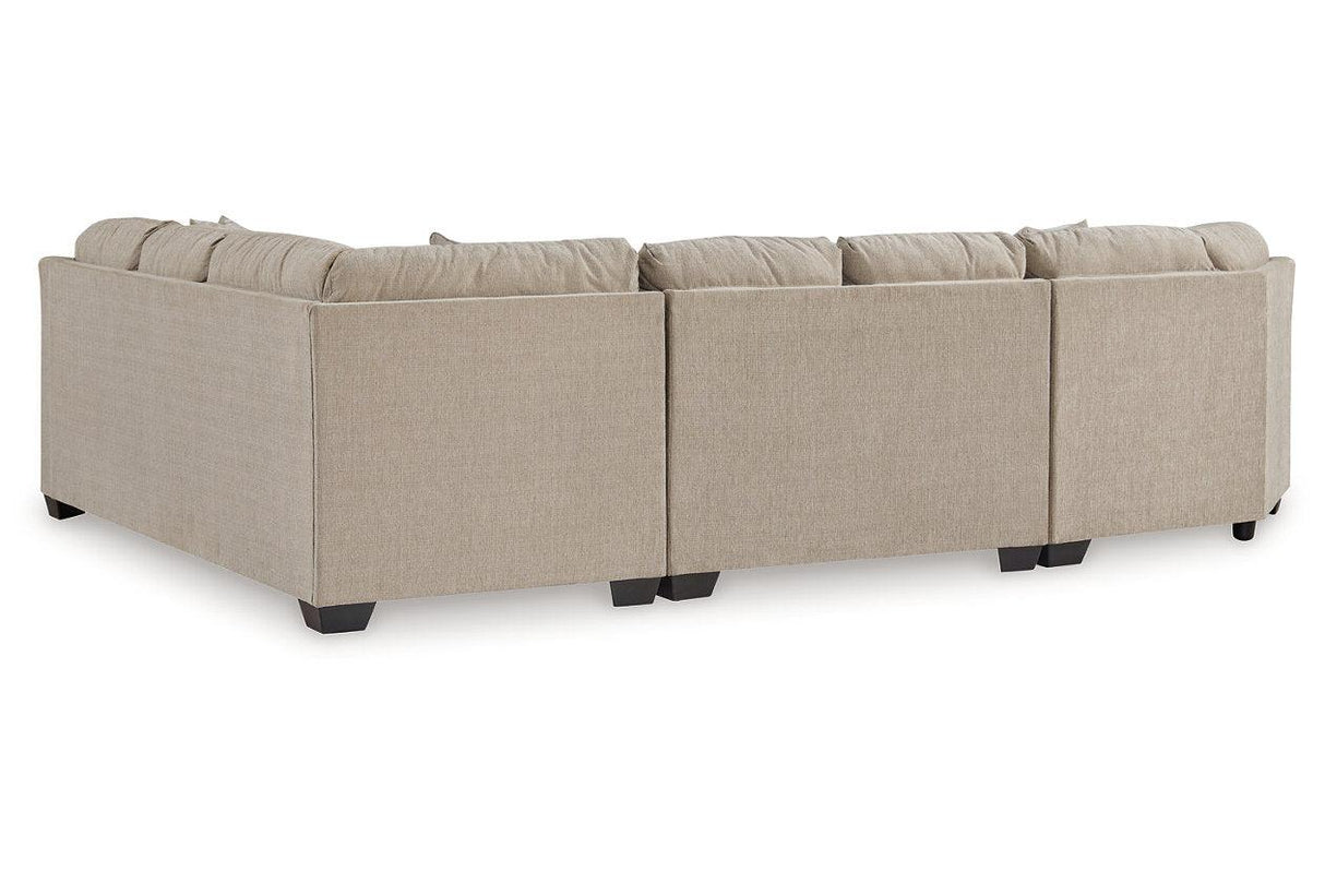 Brogan Bay Cork 3-Piece Left Arm Facing (LAF) Cuddler Sectional by Ashley at Eve Furniture