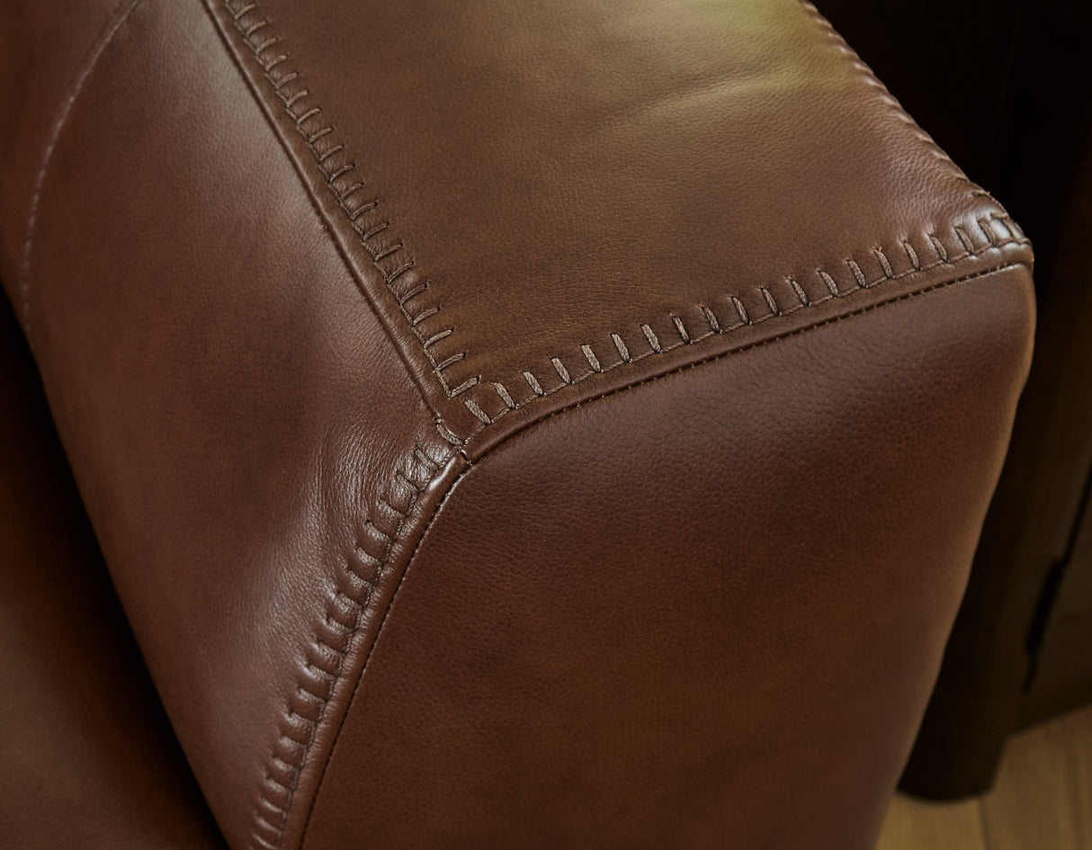 Brogliano Canyon Leather Loveseat by Ashley at Eve Furniture