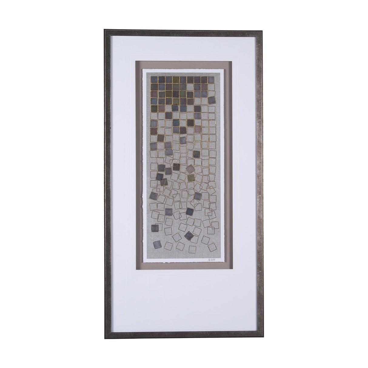 Broken Puzzle II by Mercana Studio a Hand Embellished Textured Framed Art Print Matted under Glass by Mercana at Eve Furniture