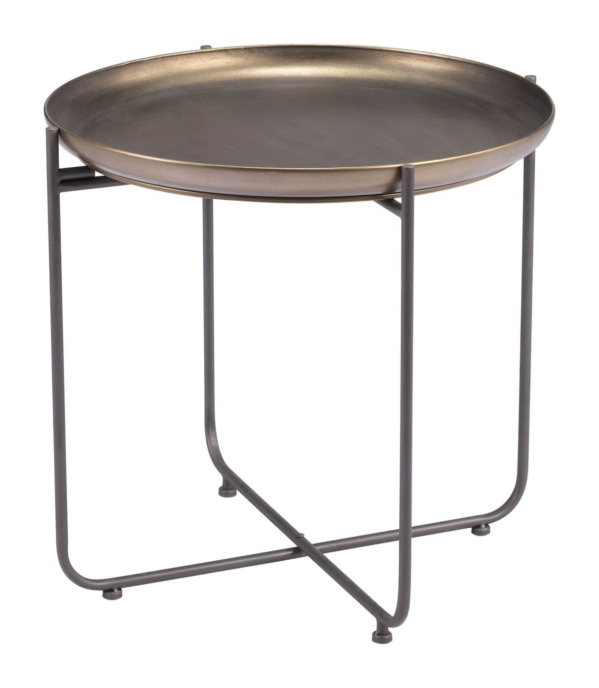 Bronson Bronze Side Table by Zuomod at Eve Furniture