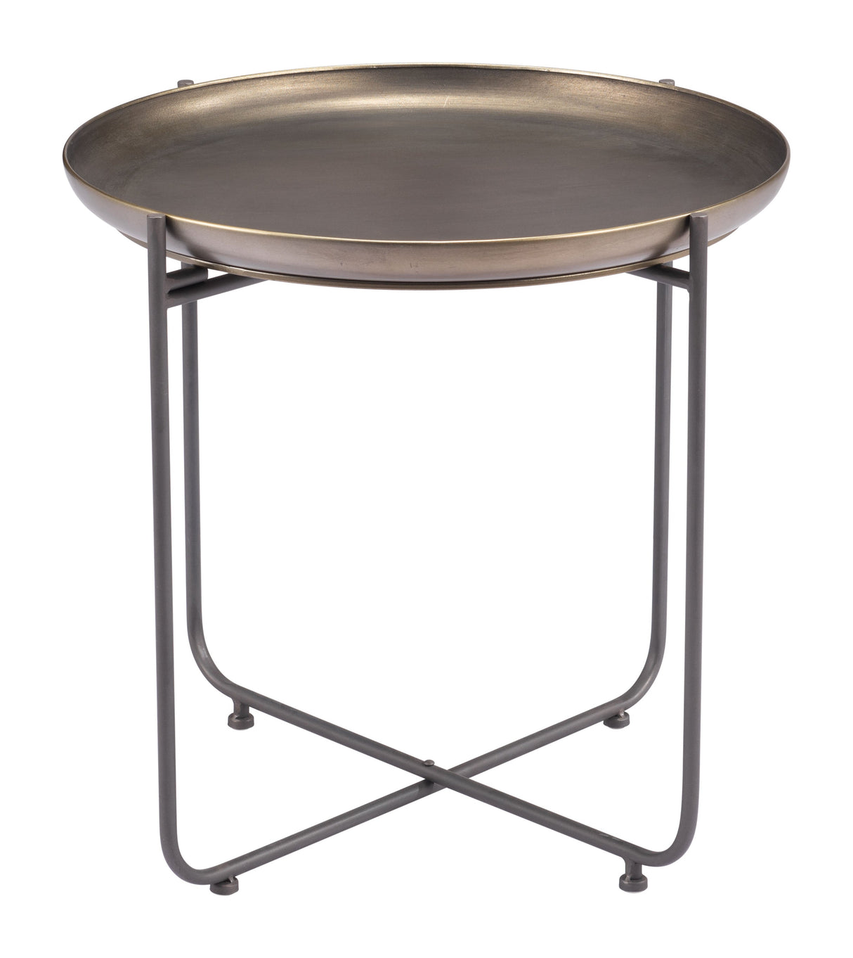 Bronson Bronze Side Table by Zuomod at Eve Furniture