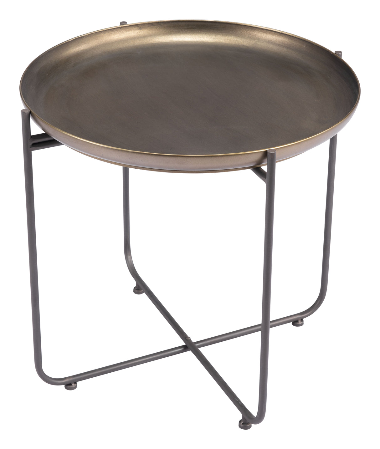 Bronson Bronze Side Table by Zuomod at Eve Furniture