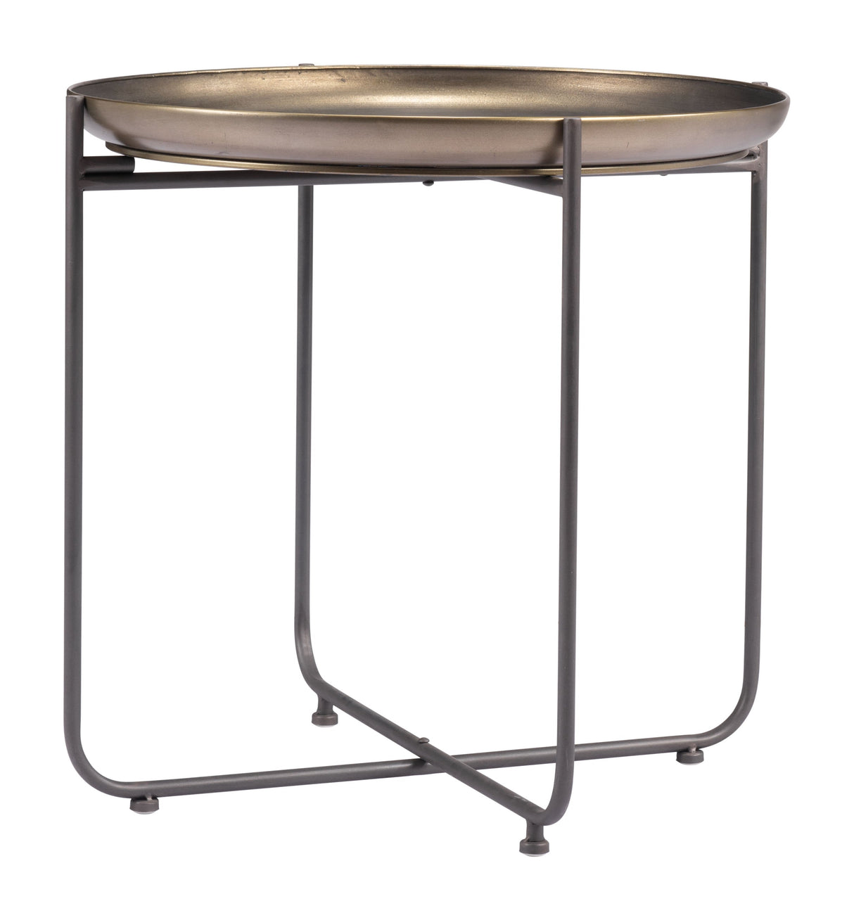 Bronson Bronze Side Table by Zuomod at Eve Furniture