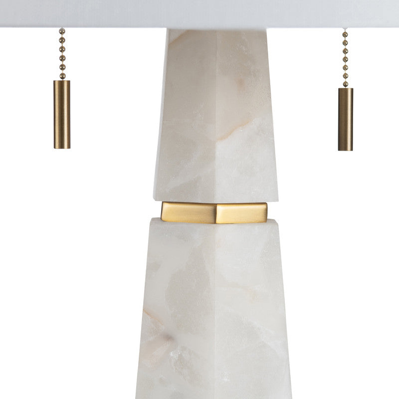 Bronte White/Gold Buffet Lamp by Crestview at Eve Furniture