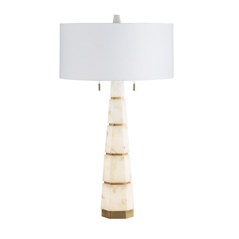 Bronte White/Gold Buffet Lamp by Crestview at Eve Furniture