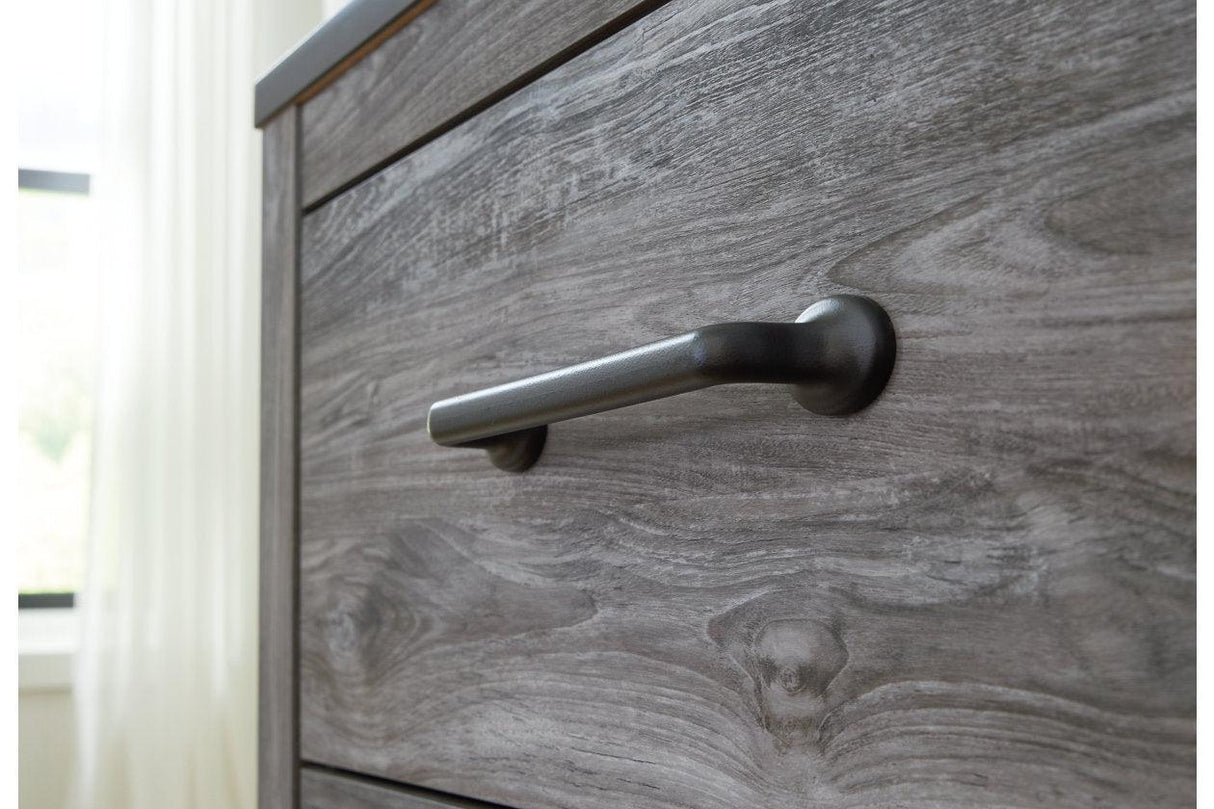 Bronyan Dark Gray Chest of Drawers by Ashley at Eve Furniture