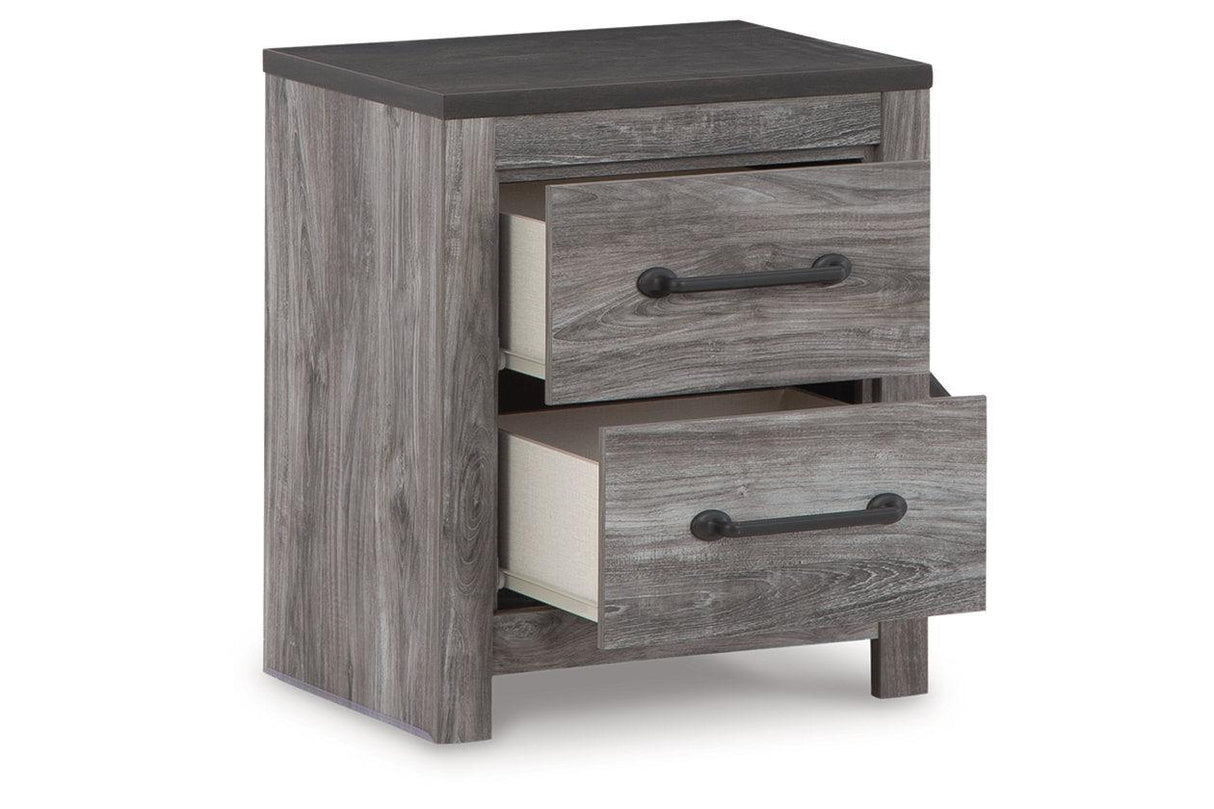 Bronyan Dark Gray Nightstand by Ashley at Eve Furniture
