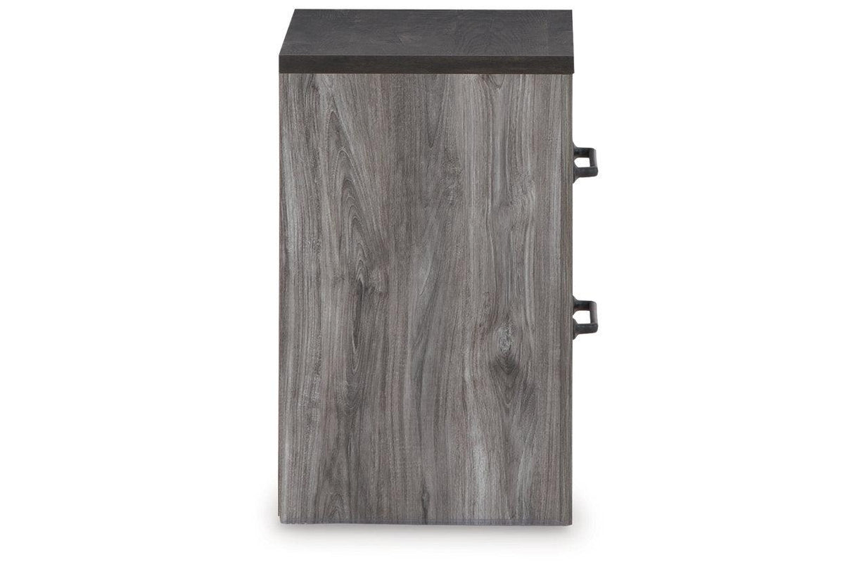 Bronyan Dark Gray Nightstand by Ashley at Eve Furniture