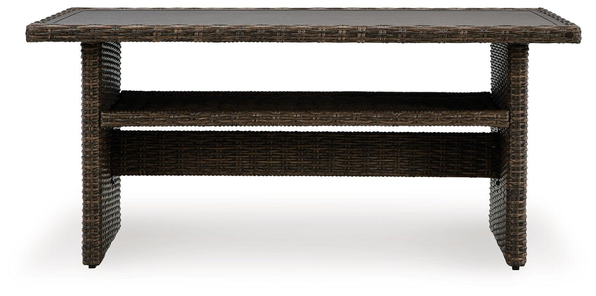 Brook Ranch Brown Outdoor Multi-use Table by Ashley at Eve Furniture