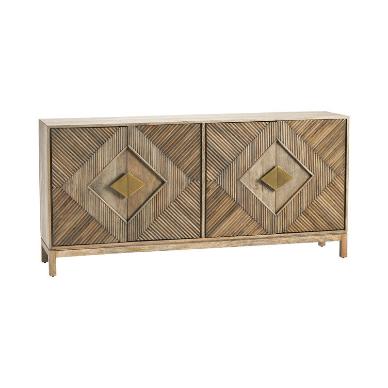 Brookline Brown/Gold Sideboard by Crestview at Eve Furniture