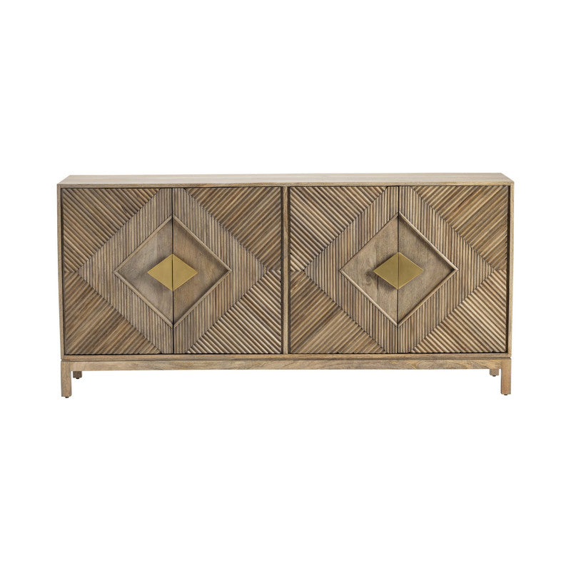 Brookline Brown/Gold Sideboard by Crestview at Eve Furniture