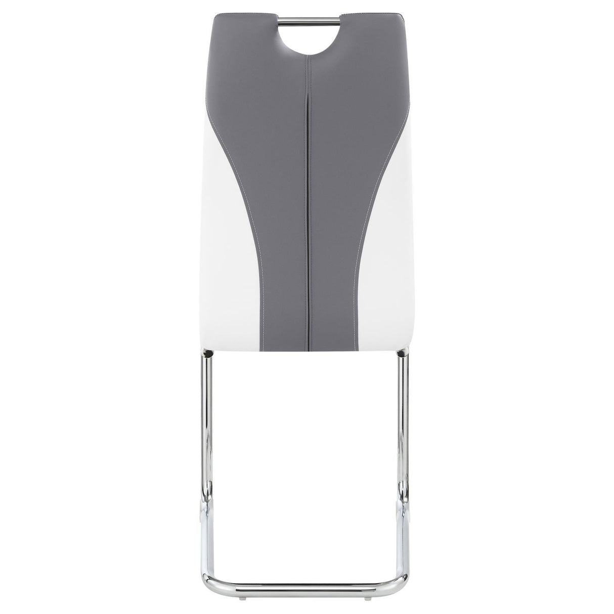 Brooklyn Gray/White Upholstered Side Chairs with S-frame, Set of 4 by Coaster at Eve Furniture