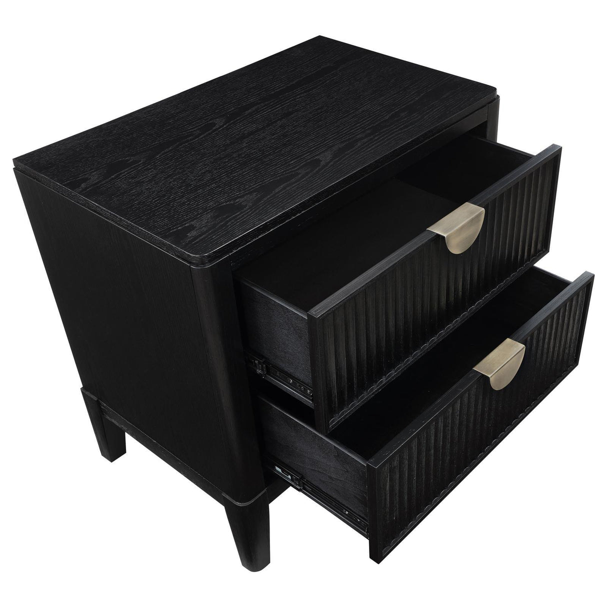 Brookmead Black 2-Drawer Nightstand by Coaster at Eve Furniture