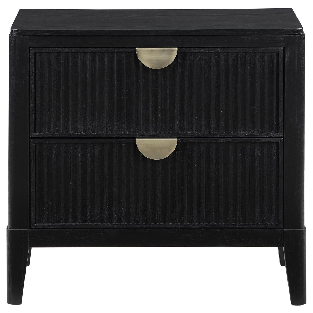 Brookmead Black 2-Drawer Nightstand by Coaster at Eve Furniture