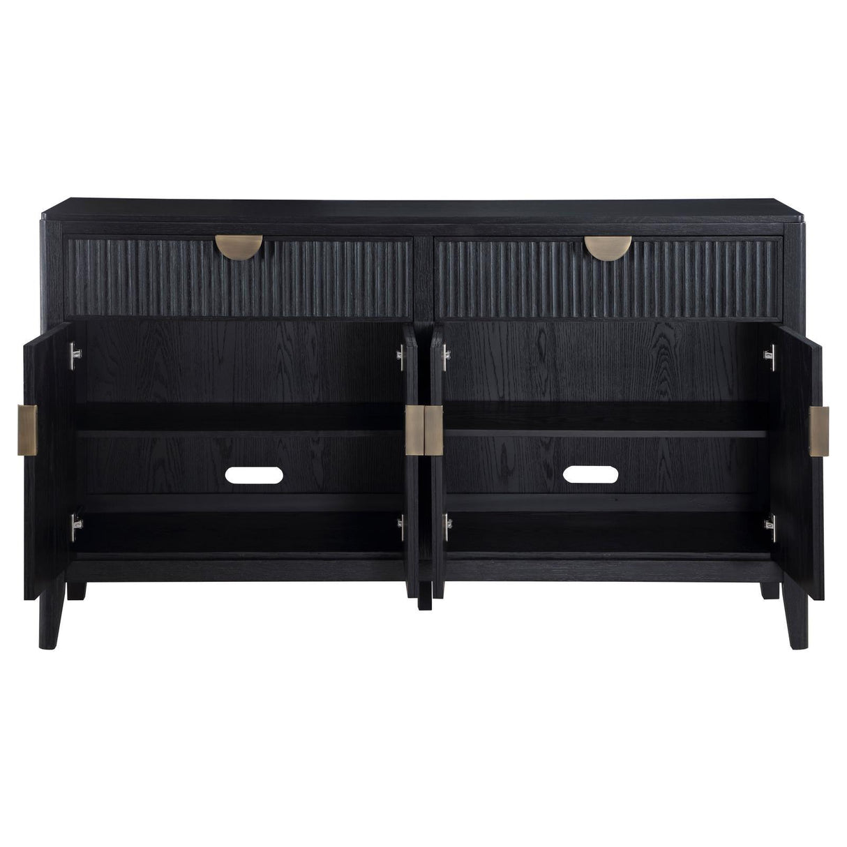 Brookmead Black 2-drawer Sideboard Buffet with Storage Cabinet by Coaster at Eve Furniture