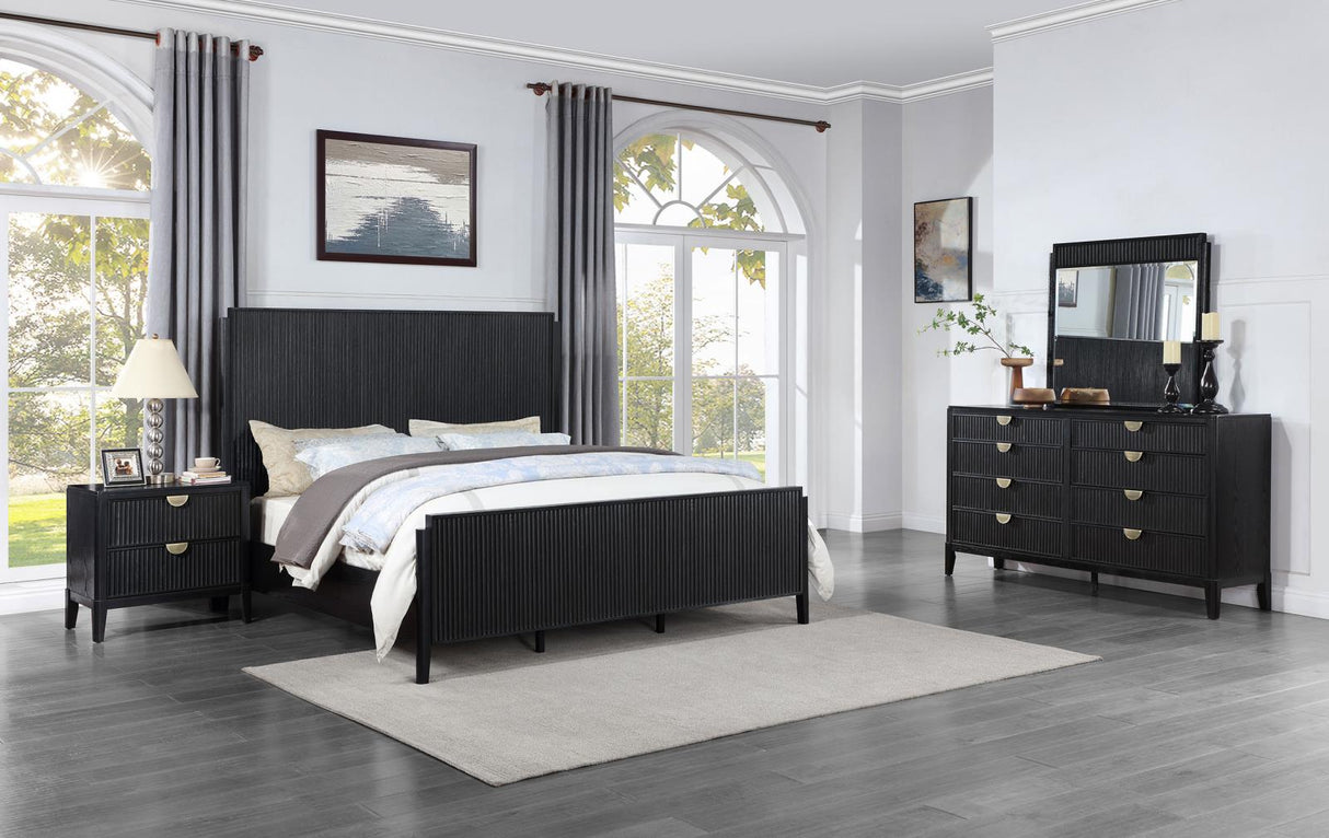 Brookmead Black 4-Piece Eastern King Bedroom Set by Coaster at Eve Furniture