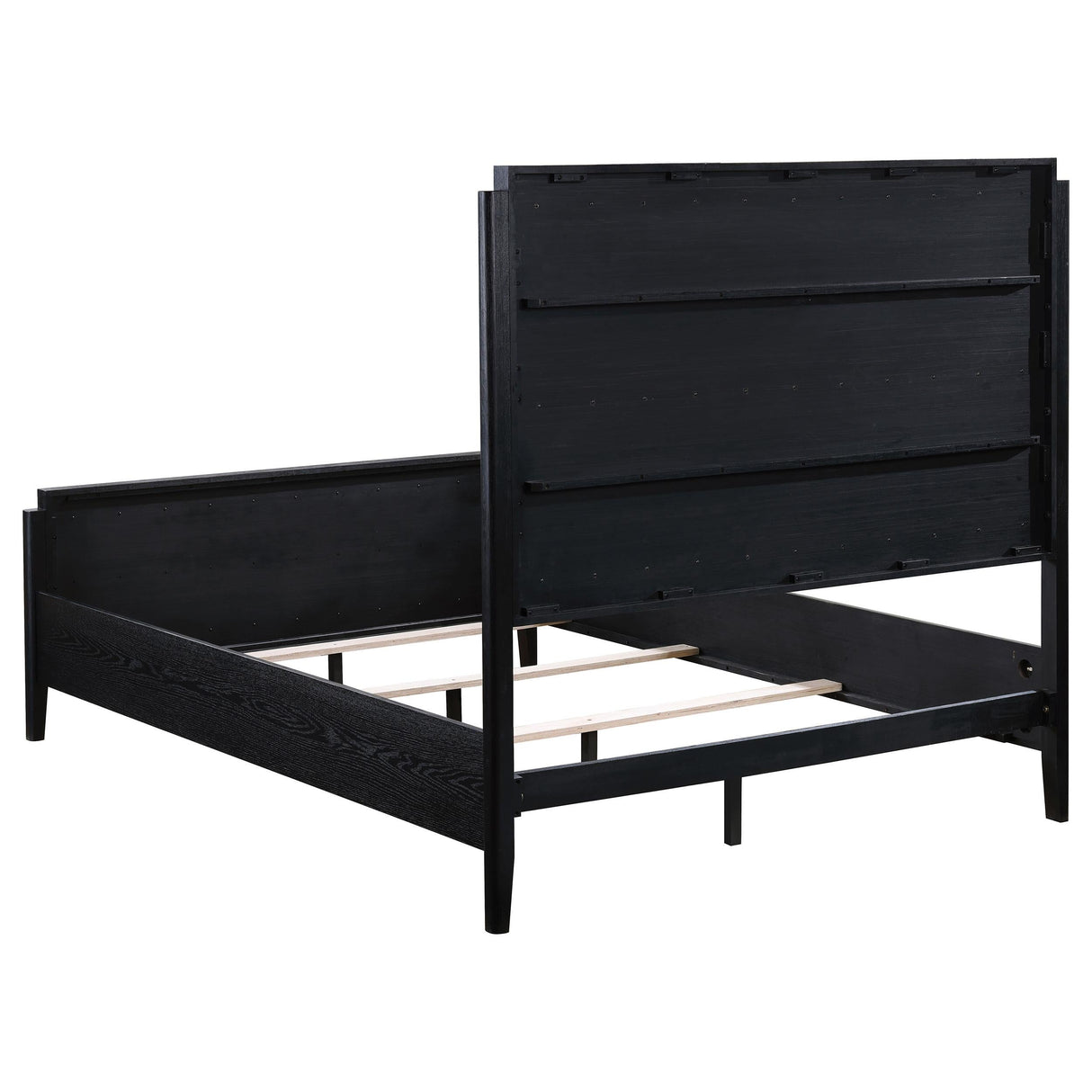 Brookmead Black 4-Piece Upholstered Eastern King Bedroom Set by Coaster at Eve Furniture