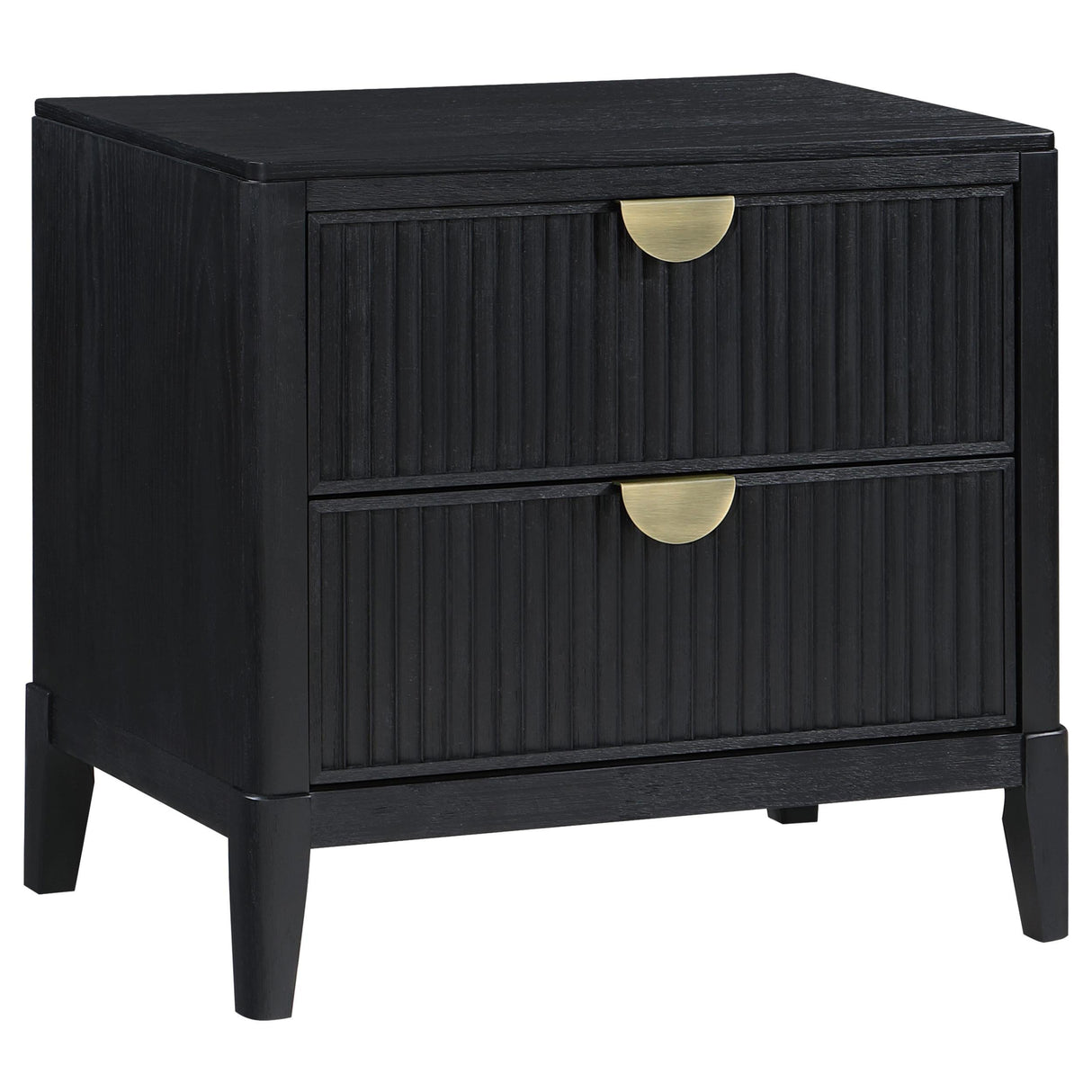 Brookmead Black 4-Piece Upholstered Eastern King Bedroom Set by Coaster at Eve Furniture
