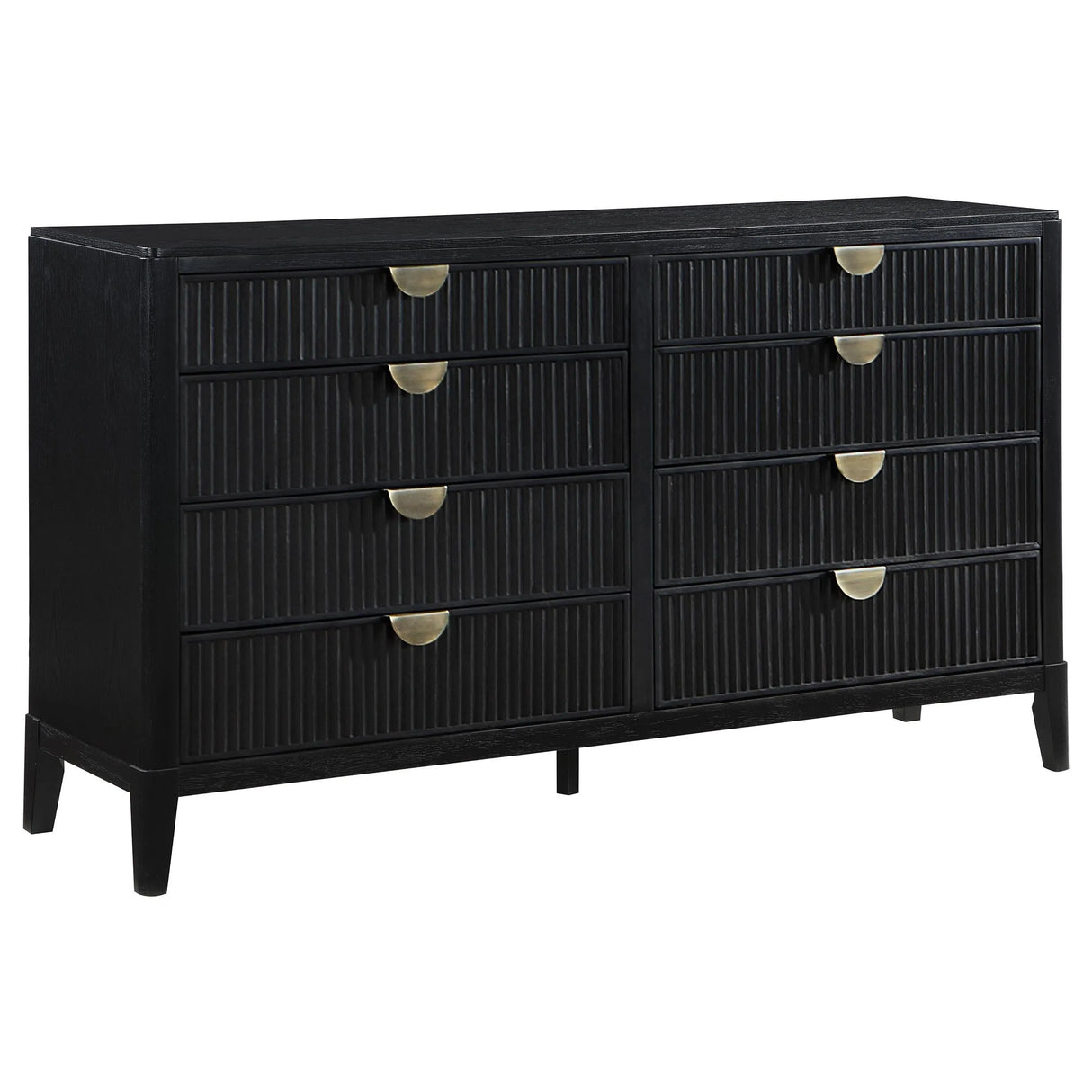 Brookmead Black 4-Piece Upholstered Queen Bedroom Set by Coaster at Eve Furniture