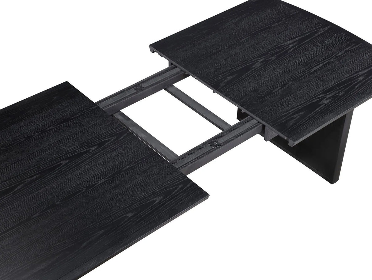 Brookmead Black Rectangular Dining Table with 18" Removable Extension Leaf by Coaster at Eve Furniture