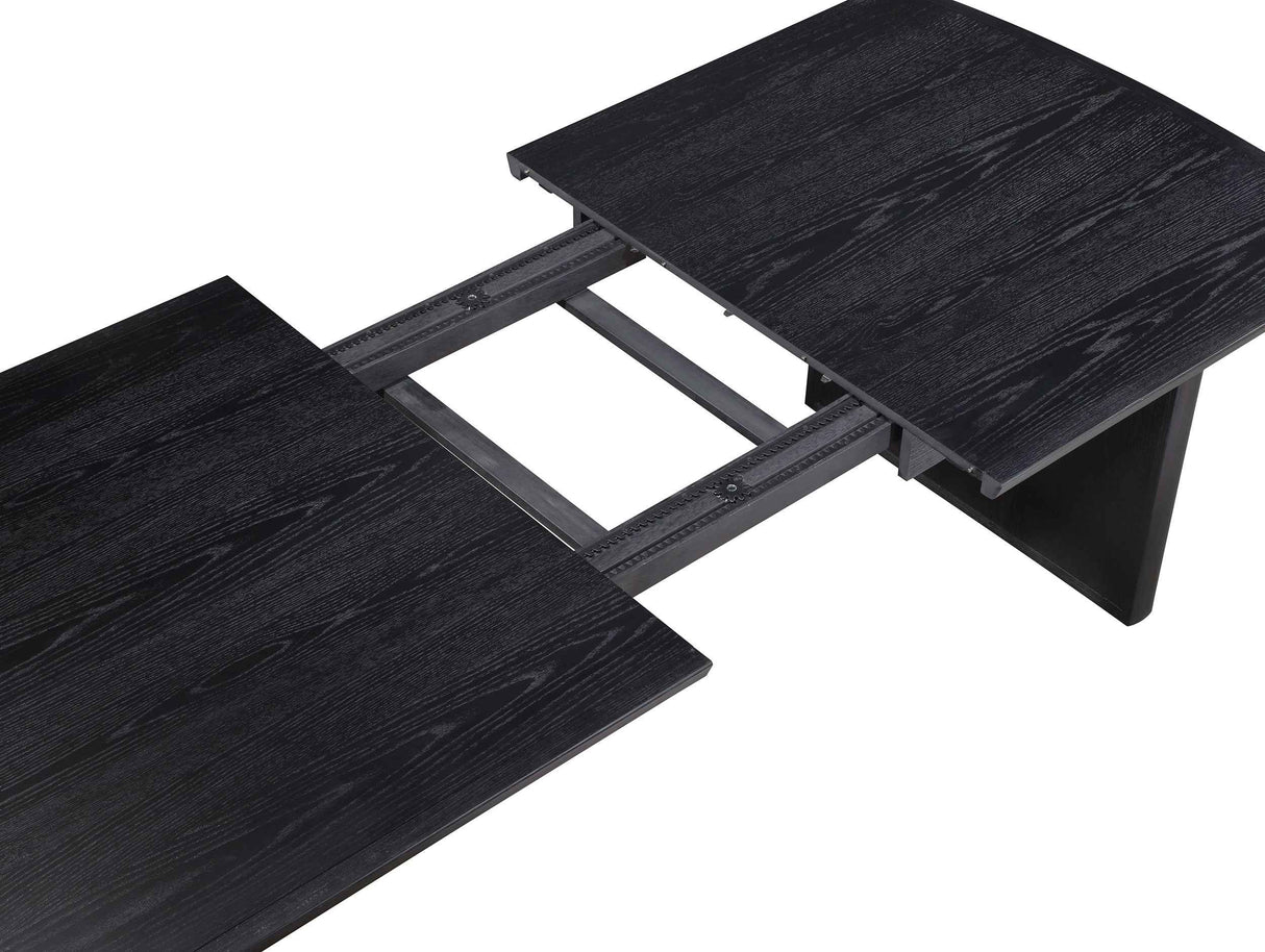 Brookmead Black/Ivory 9-piece Extension Leaf Dining Table Set by Coaster at Eve Furniture