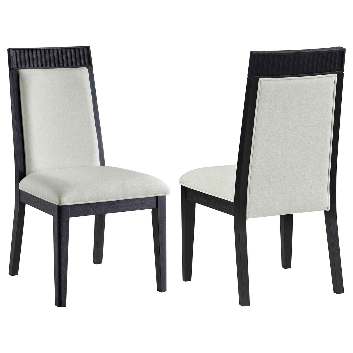 Brookmead Ivory/Black Dining Side Chair (Set of 2) by Coaster at Eve Furniture