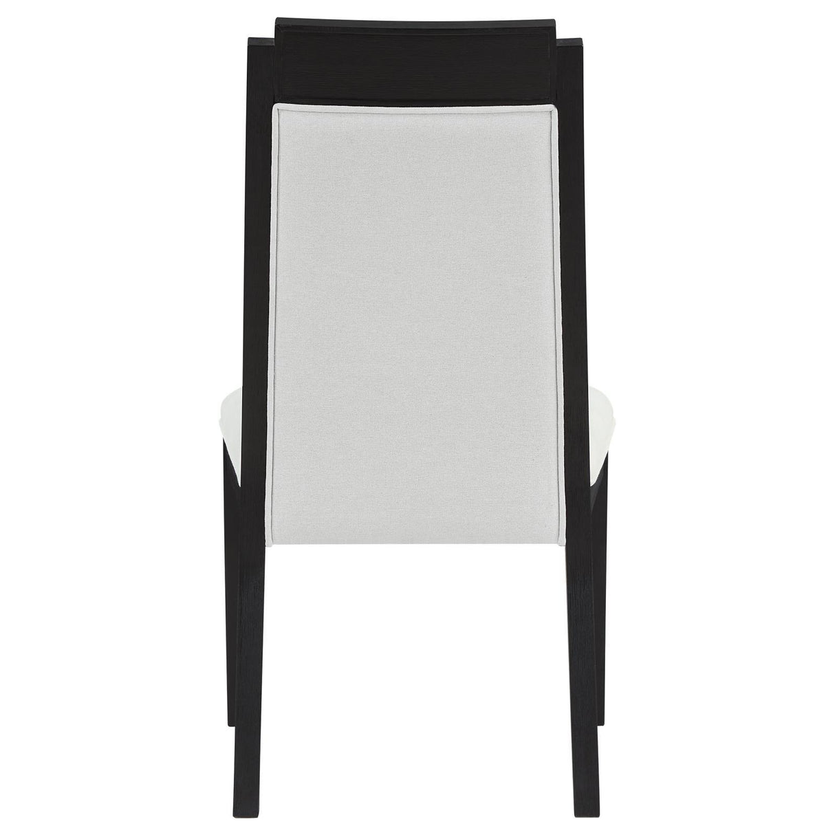 Brookmead Upholstered Dining Side Chair Ivory and Black (Set of 2) by Coaster at Eve Furniture