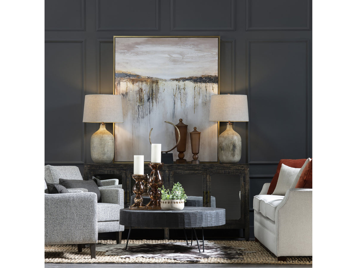 Brooks Gold/Brown Canvas by Crestview at Eve Furniture