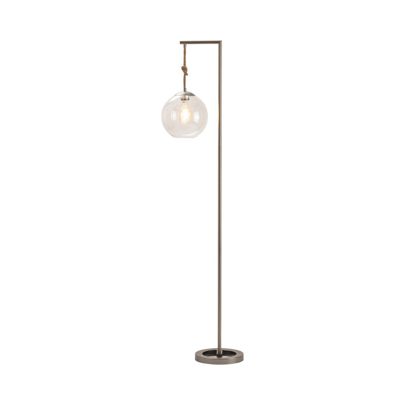 Brooks Grey/Transparent Floor Lamp by Crestview at Eve Furniture