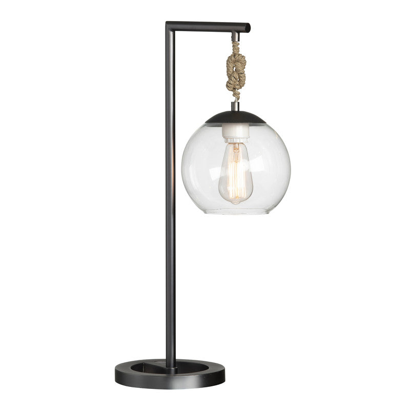 Brooks Grey/Transparent Table Lamp (Set of 2) by Crestview at Eve Furniture