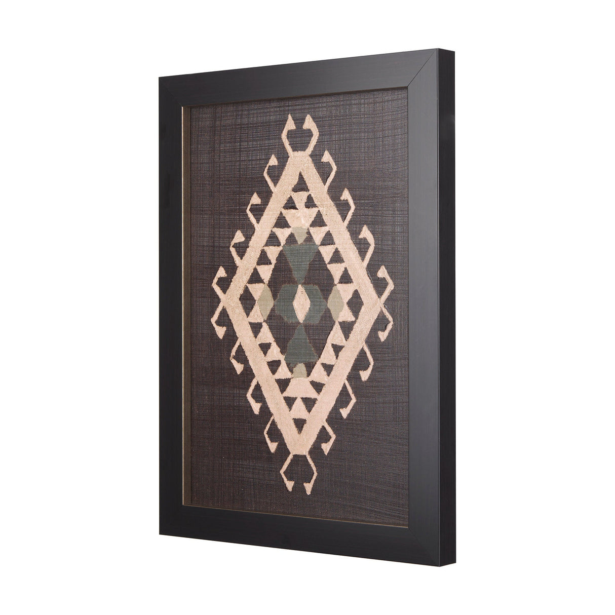 Brown Tapestry V by Mercana Studio a Hand Embellished Textured Framed Art Print by Mercana at Eve Furniture