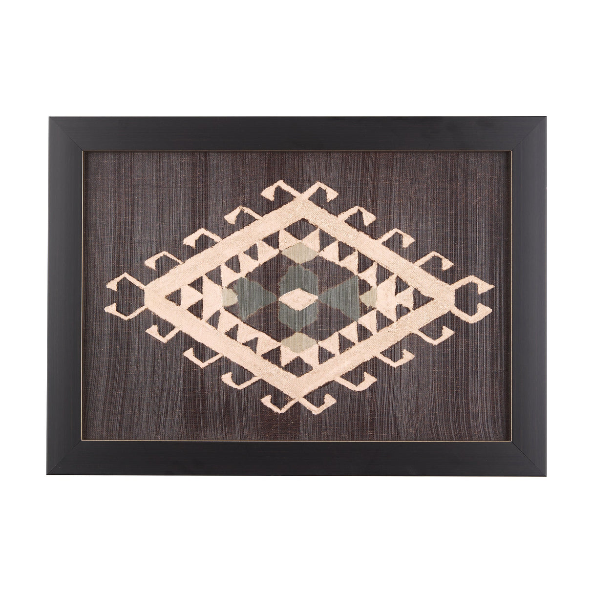 Brown Tapestry V by Mercana Studio a Hand Embellished Textured Framed Art Print by Mercana at Eve Furniture