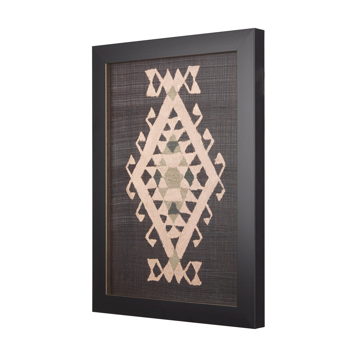 Brown Tapestry VI by Mercana Studio a Hand Embellished Textured Framed Art Print by Mercana at Eve Furniture