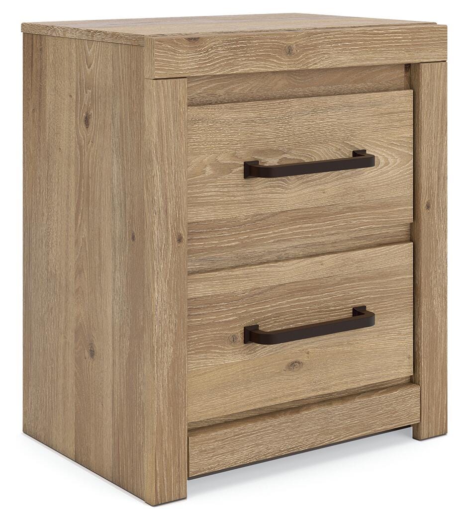 Brozmont Tan Full Panel Bedroom Set by Ashley at Eve Furniture