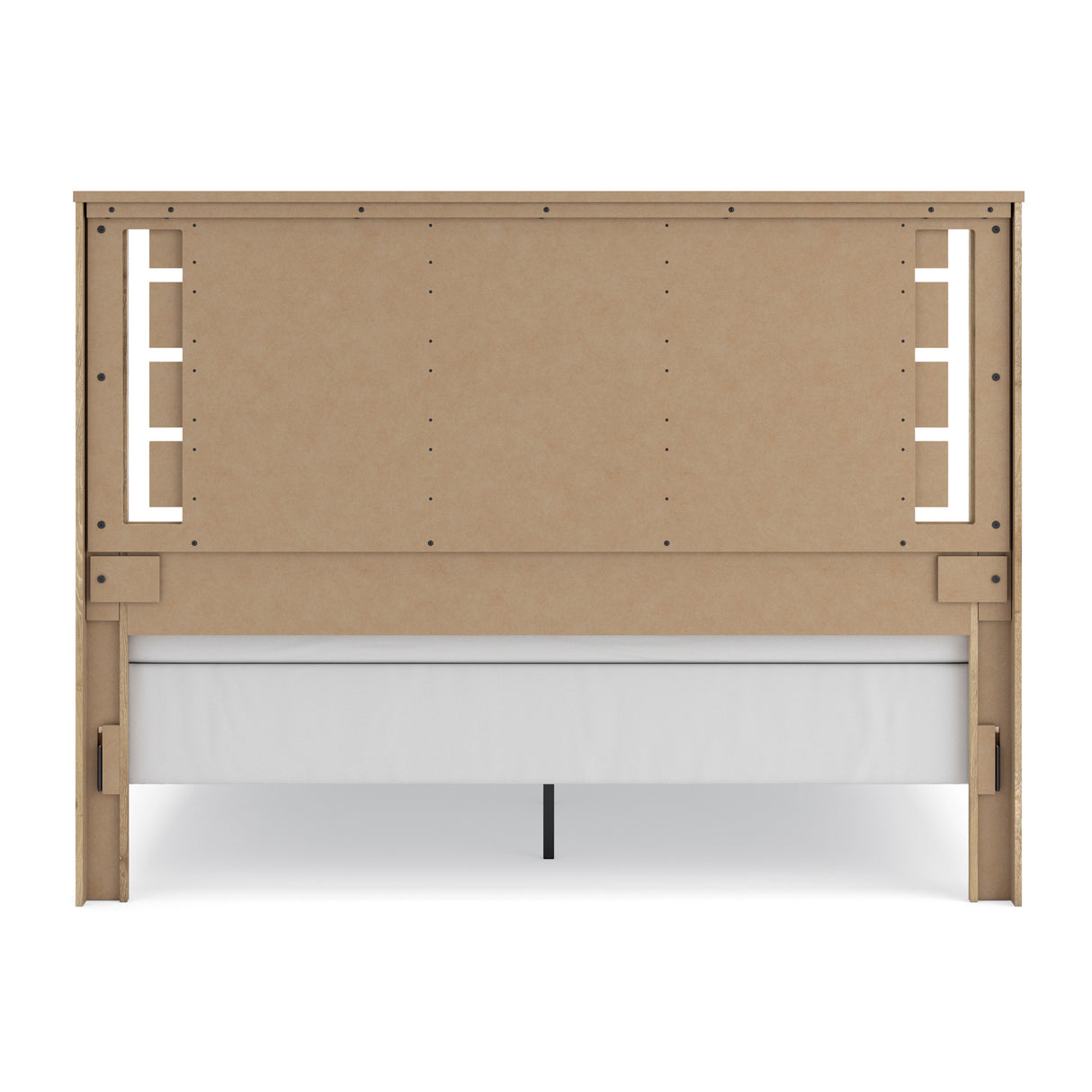 Brozmont Tan King Panel Bed by Ashley at Eve Furniture