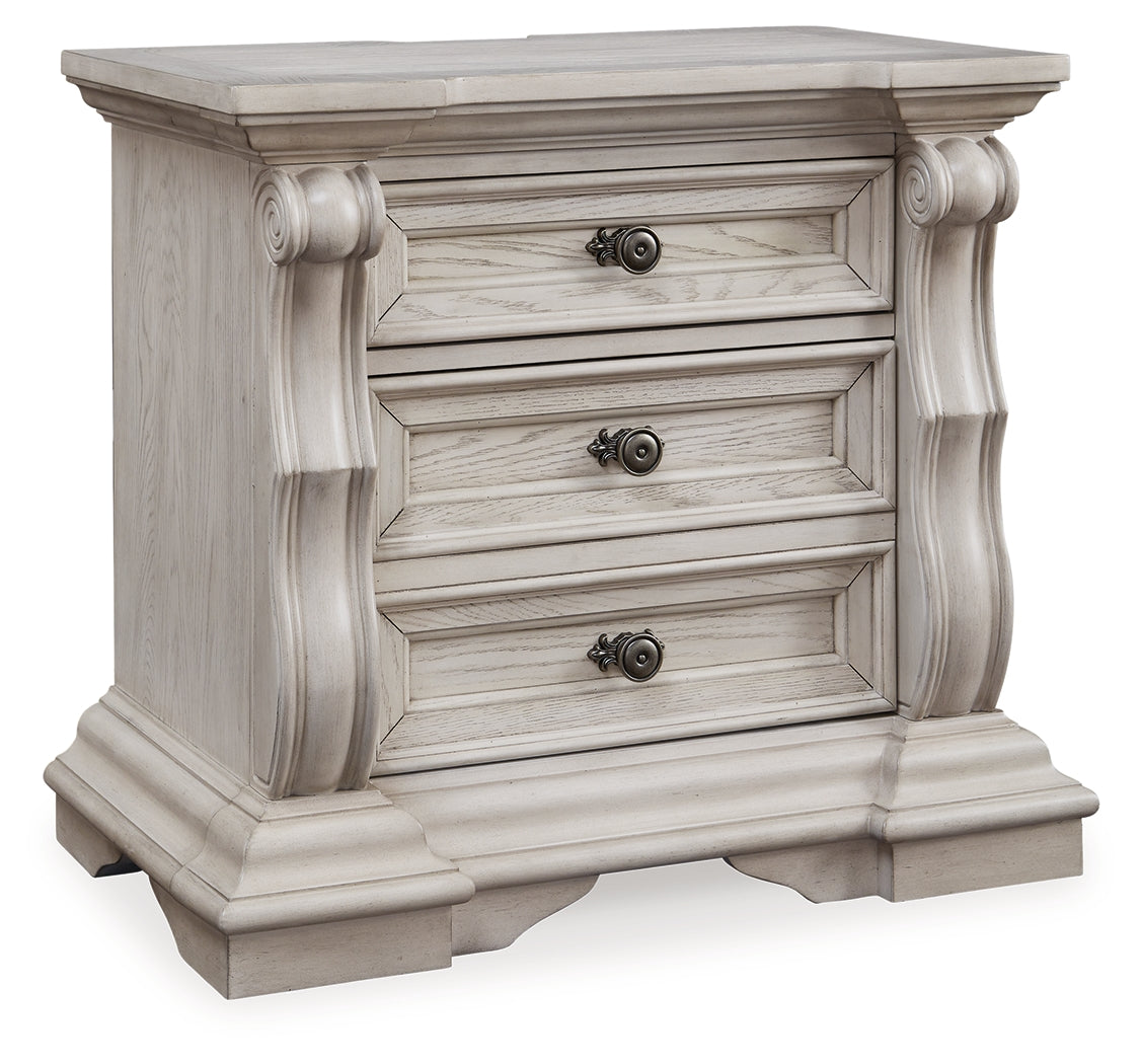 Bruchandi Antique White Nightstand by Ashley at Eve Furniture