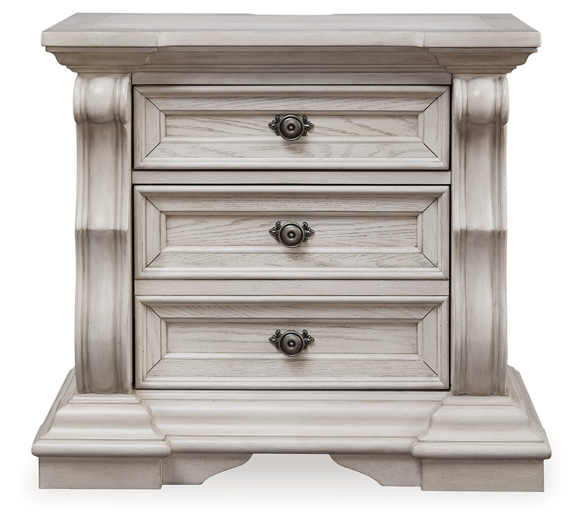 Bruchandi Antique White Nightstand by Ashley at Eve Furniture
