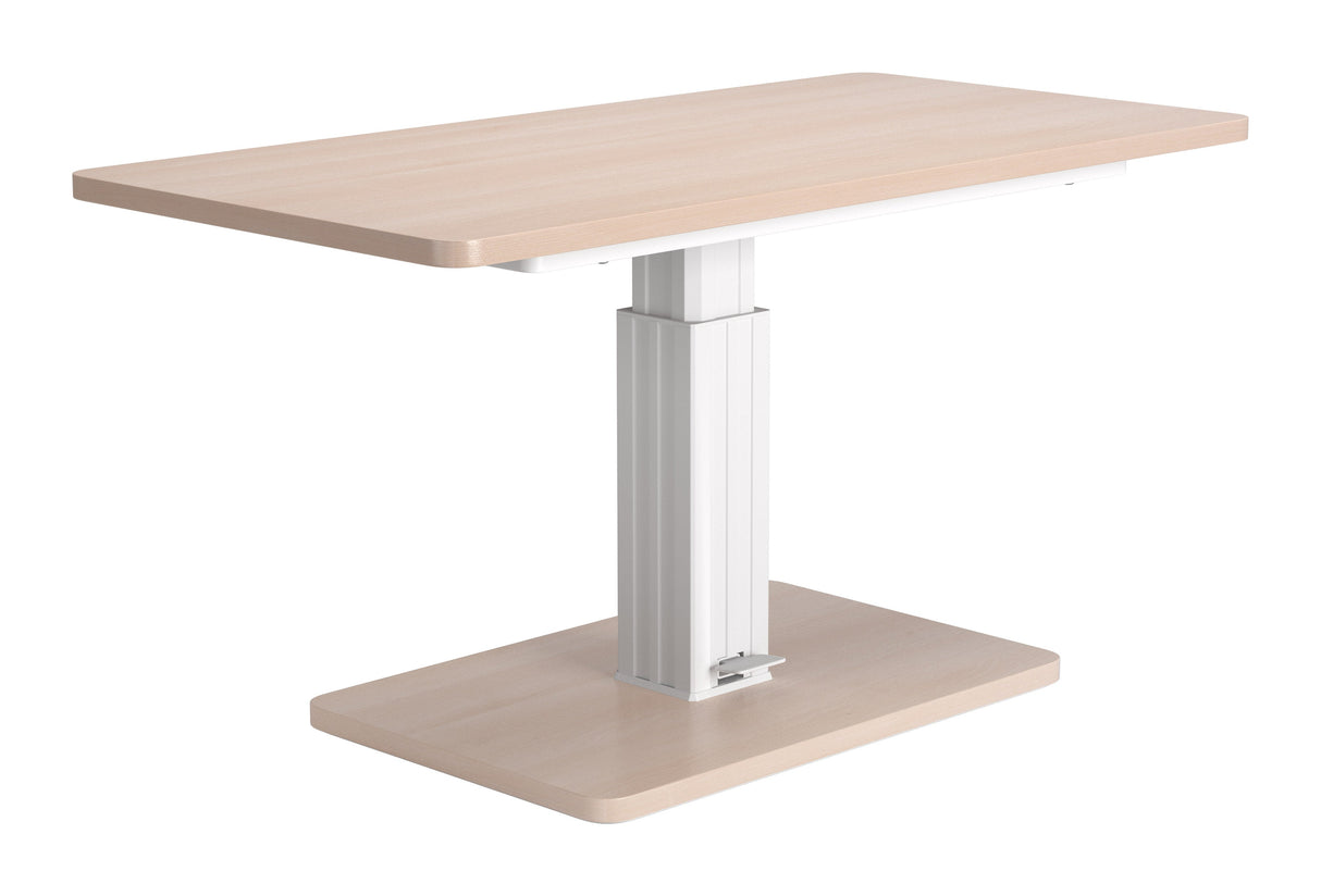 Brule Natural Adjustable Dining Table by Zuomod at Eve Furniture