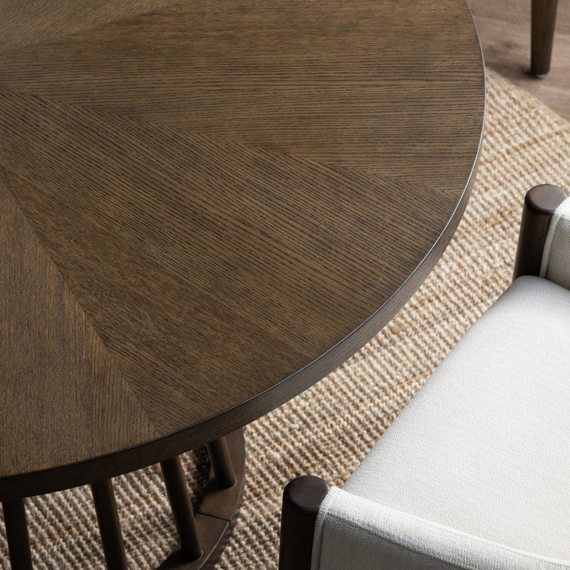 Brunswick Brown Round Dining Table by Crestview at Eve Furniture