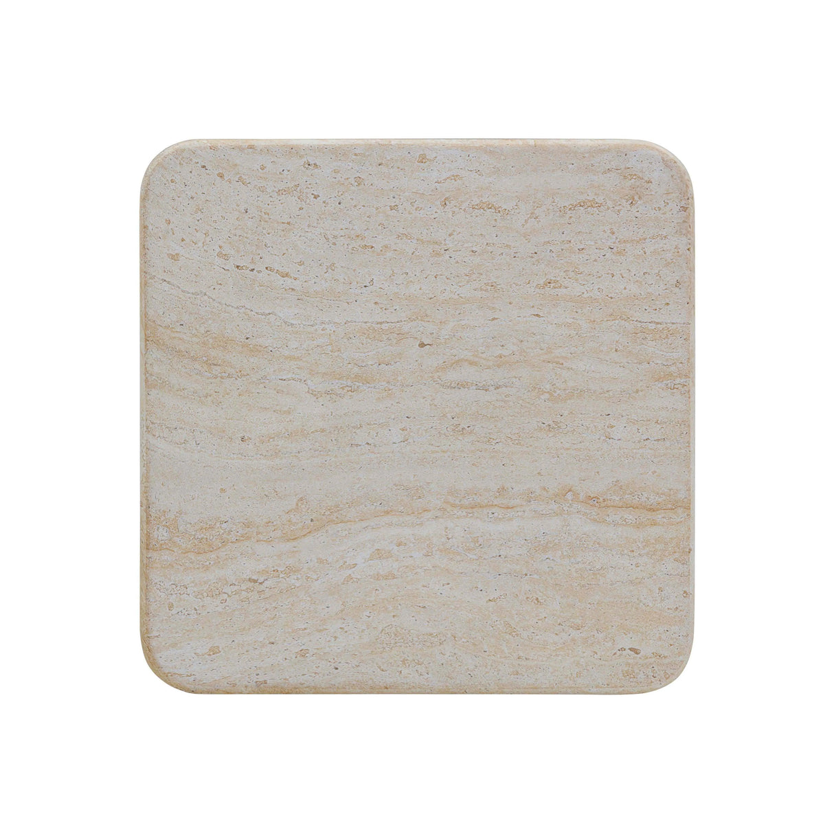 Brut Travertine & Breccia Concrete Indoor / Outdoor Side Table by TOV Furniture at Eve Furniture