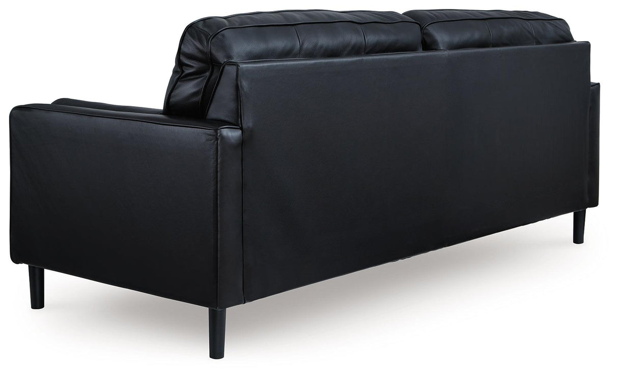 Bryceview Onyx Leather Sofa by Ashley at Eve Furniture