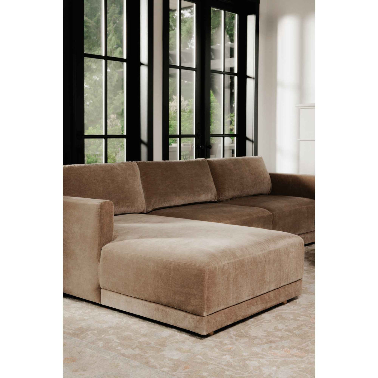 Bryn Camel Left Sectional by Moe's Home at Eve Furniture