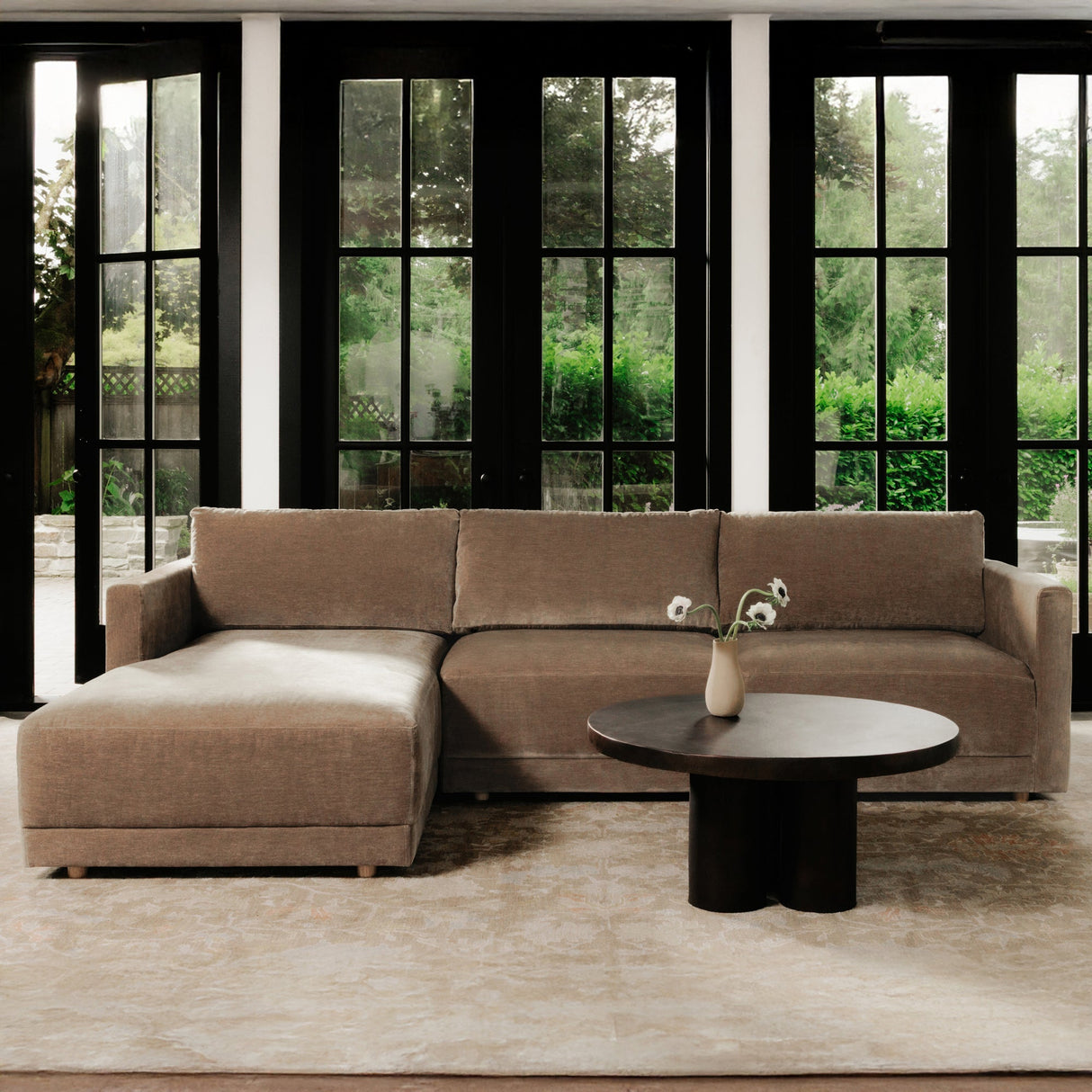 Bryn Camel Right Sectional by Moe's Home at Eve Furniture