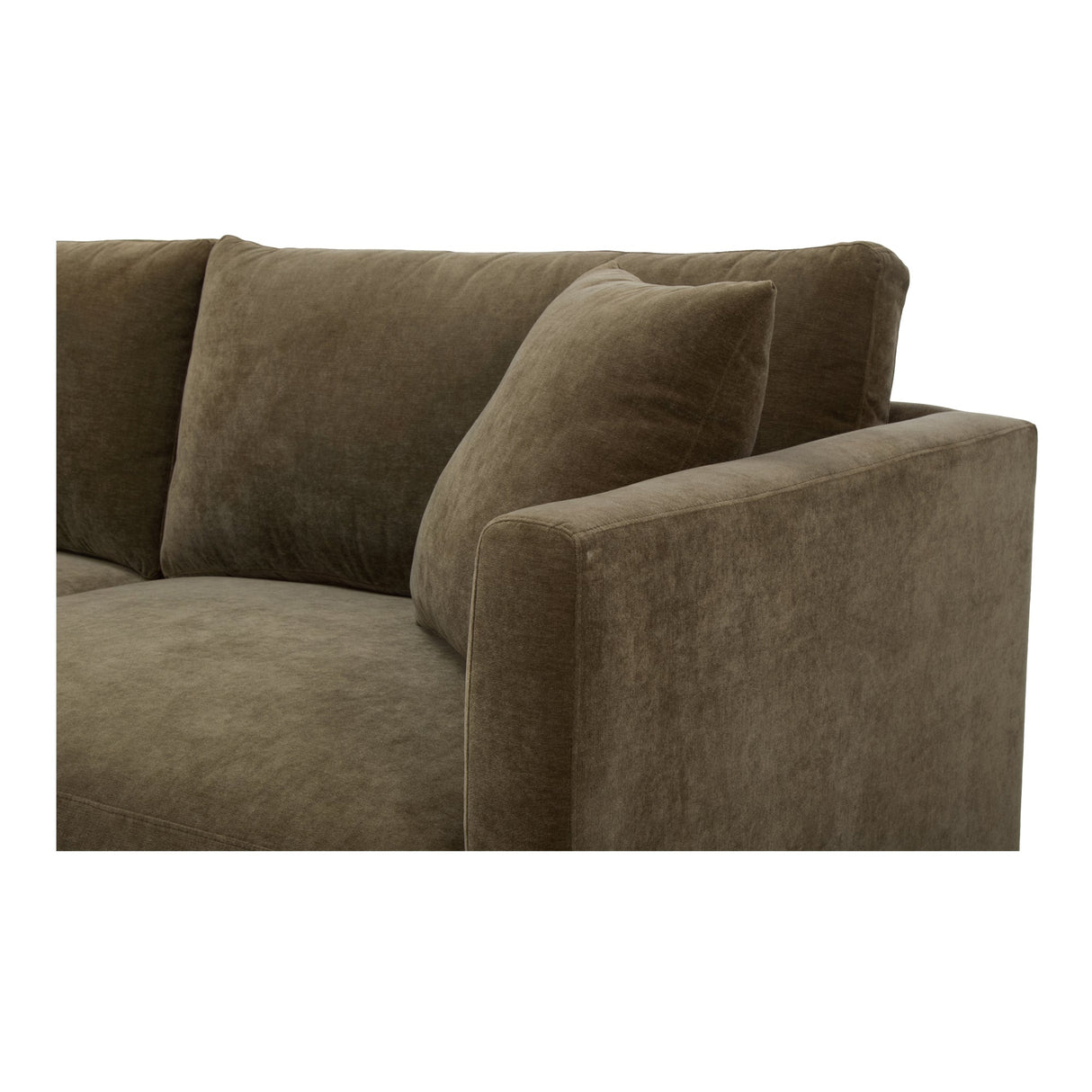 Bryn Cedar Green Left Sectional by MOES at Eve Furniture
