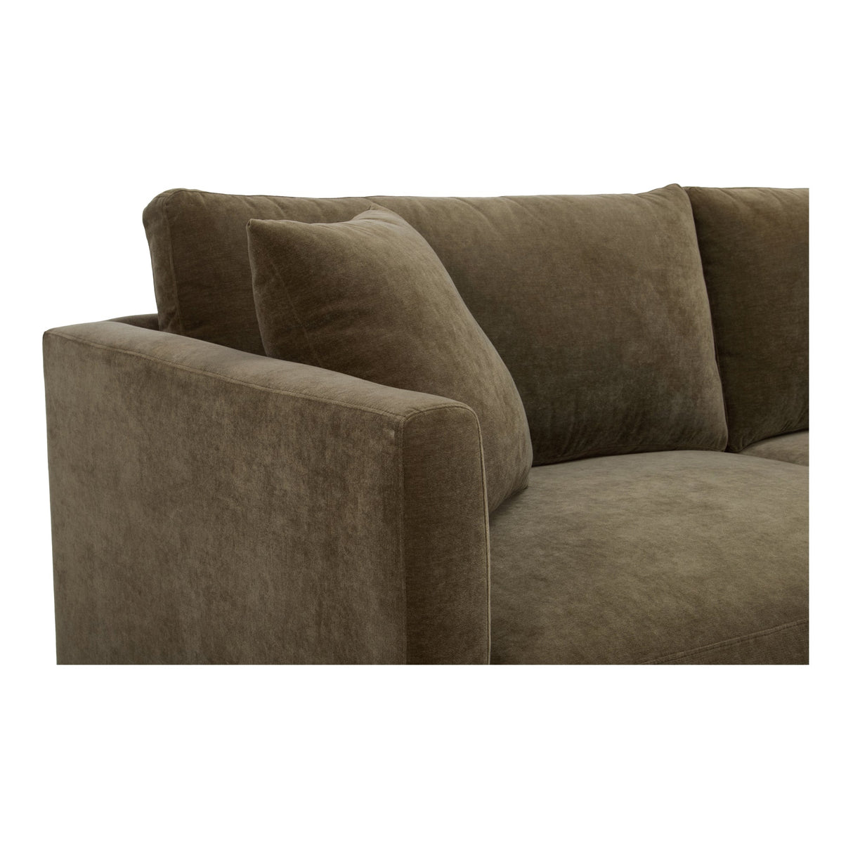 Bryn Cedar Green Right Sectional by MOES at Eve Furniture