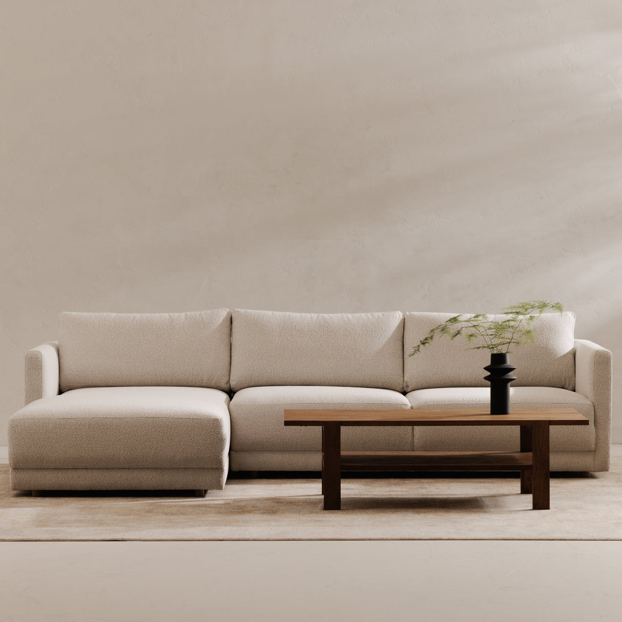 Bryn Oyster Left Sectional by MOES at Eve Furniture