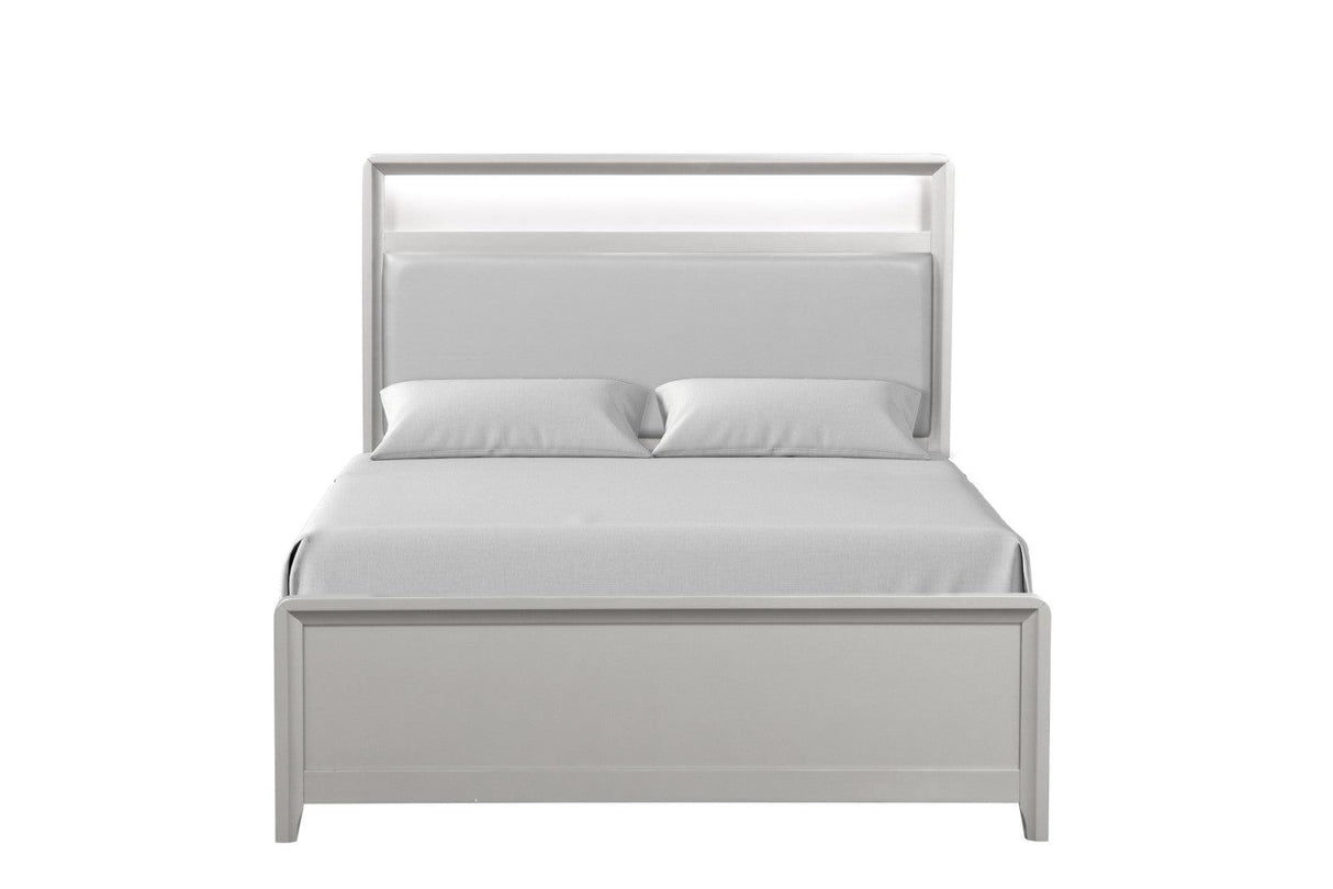 Bryne Champagne LED King Bed by Furniture of America at Eve Furniture