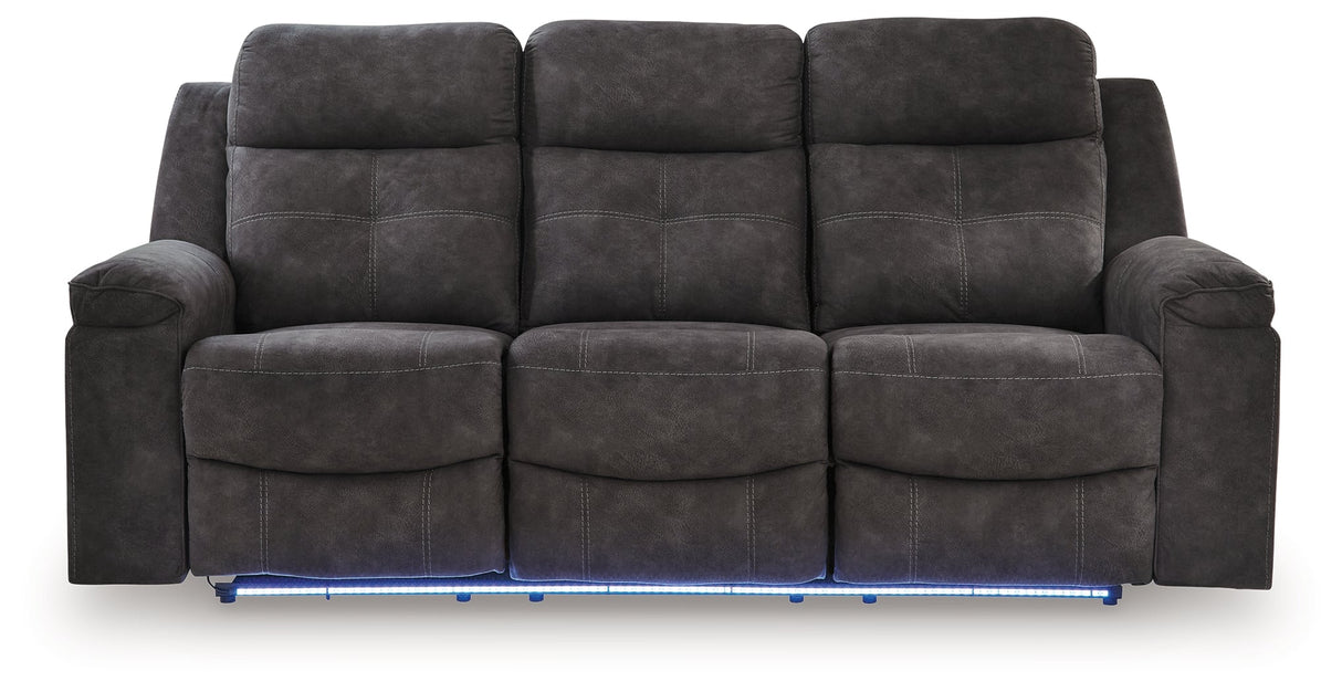 Brysonview Charcoal Reclining Sofa by Ashley at Eve Furniture