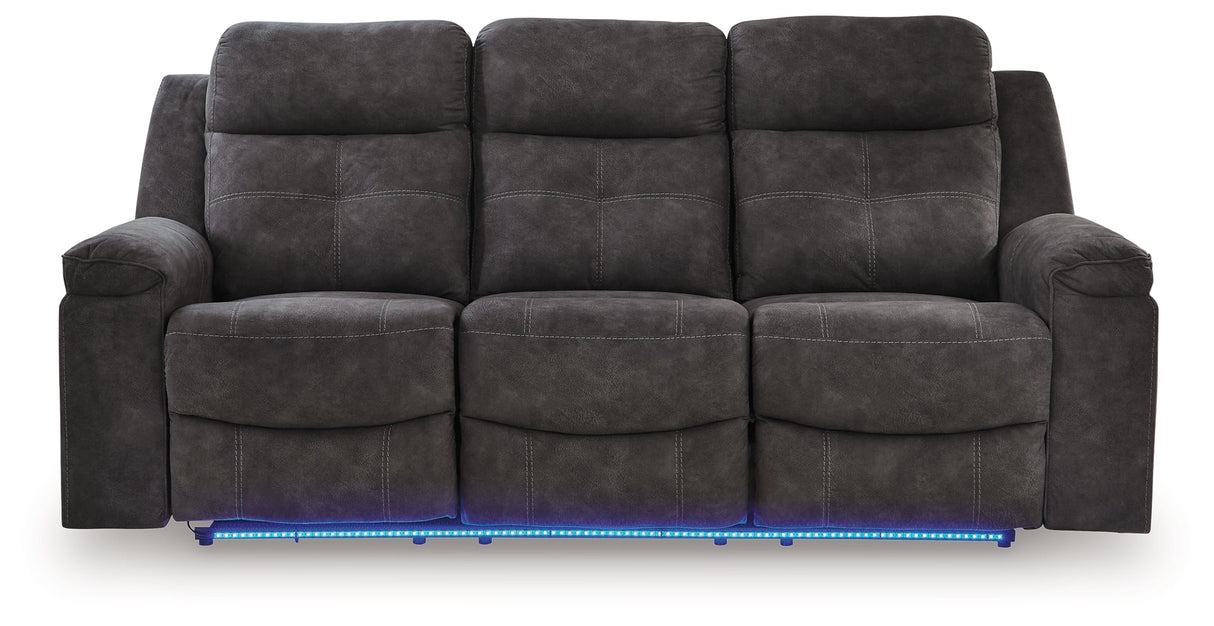Brysonview Charcoal Reclining Sofa by Ashley at Eve Furniture