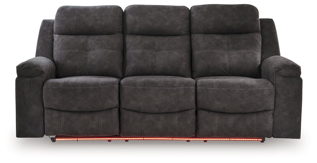 Brysonview Charcoal Reclining Sofa by Ashley at Eve Furniture
